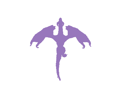 Go to top dragon style wyvern medieval servant de bouton to top